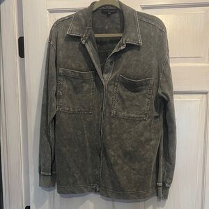 Women’s Jane & Delancey Washed Black Denim shirt